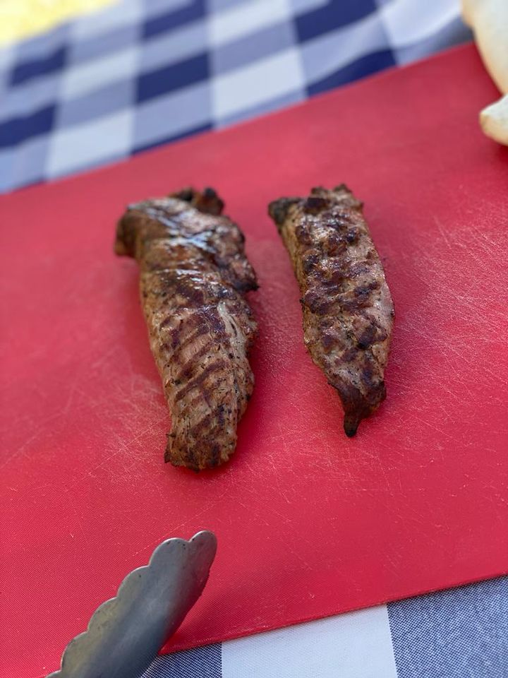 The butcher's cut - hanger steak, but for a pig.
